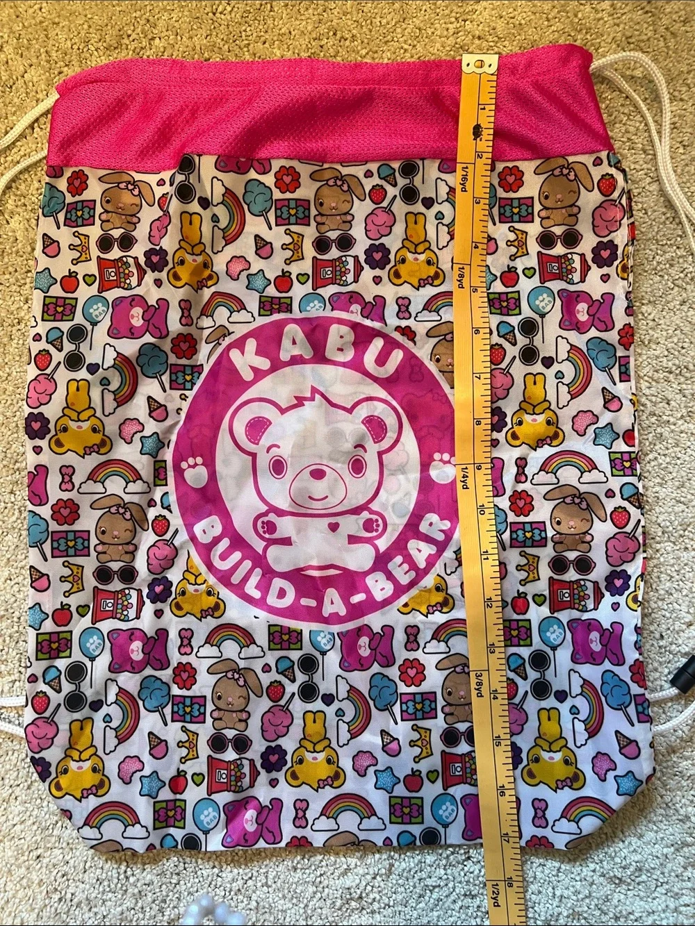 Build-A-Bear Nylon Drawstring Bag
